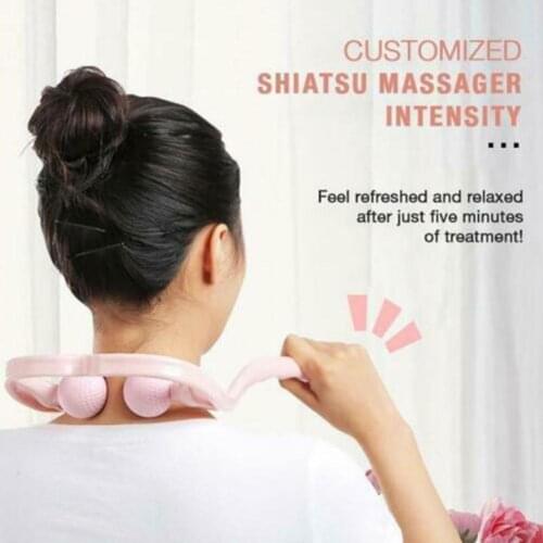 Pressure Point Therapy Neck Massage Tool Pressure Relieve Shoulder Massager Roller Manual Point Self Massage Trigger Dual H K6S8