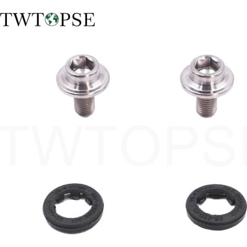 TWTOPSE Titanium Bicycle Bike Bottom Brackets Screw Bolt For Brompton Folding Bike Cycling Hub Axis Screw Bottom Brackets Set
