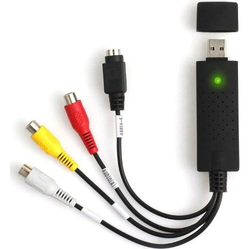 Usb2.0 Converter Capture Video Audio And Video VHS To Dvd Converter Scart Rca Cable For Win10 Adapter