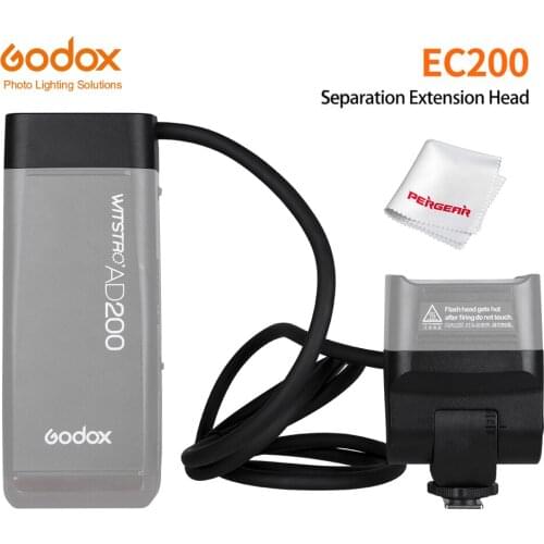Godox EC200 1.85m Hot Shoe Remote Separation Extension Head Flash for Godox AD200 Pocket Flash Light Accessories