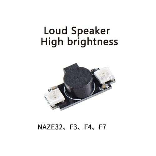 WS2812B Ultra Light Colorful LED Alarm Buzzer Board Loud Speaker WS2812 Programmable BF CF, NAZE32 / F3 / F4 Buzzer