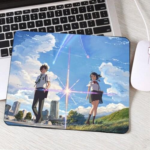 Xgz Your Name Kimi No Na Wa Japan Anime Movie Tachibana Taki and Miyamizu Mitsuha Pattern Mousepad Mini Pc Laptop Keyboard Csgo