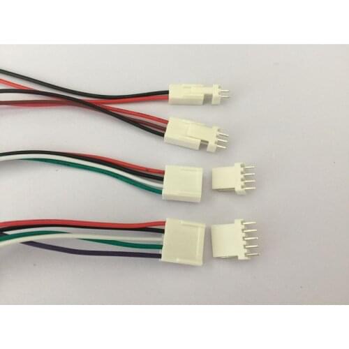 100 SETS 2pin/3pin/4pin/5pin 2.54mm PCB Connector plug with Wires Cables L00MM L150MM L200MM