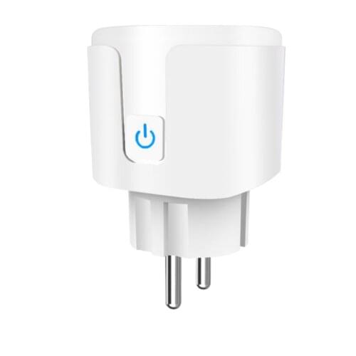 16A Smart Wifi Plug EU With Power Monitor Smart Home Wireless Socket Outlet Timer Plugs Works With Alexa Google Home Tuya App