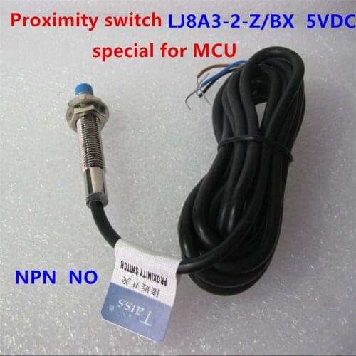 2PC M8 2mm sensing DC 5V NPN NO LJ8A3-2-Z/BX-5V cylinder inductive proximity sensor switch work voltage 5VDC special for MCU