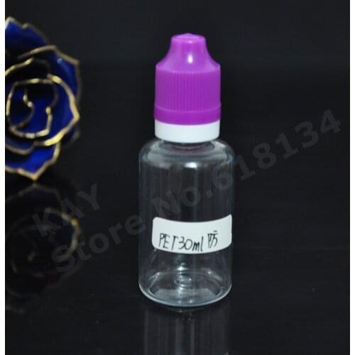 4000pcs 1 oz 30ml PET dropper bottle with long thin tip and Childproof tamper evident cap wholesale