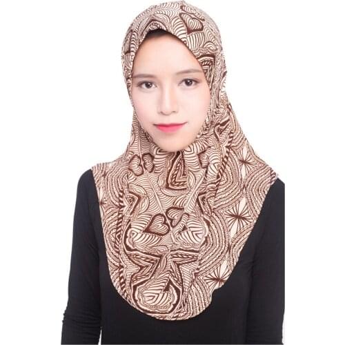 5pcs/Lot Muslim Women Hijabs Solid Color Ice Silk Headwrap Islamic Women Headscarf Jersey Arab Turban