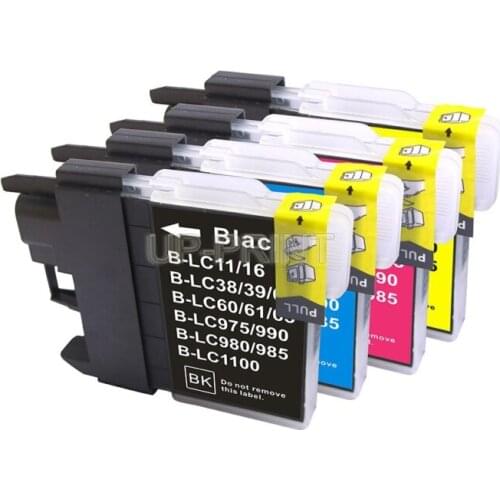 UP 5 PCS Compatible Ink Cartridge for Brother LC11 LC16 LC38 LC61 LC65 LC67 LC980 LC990 LC1100