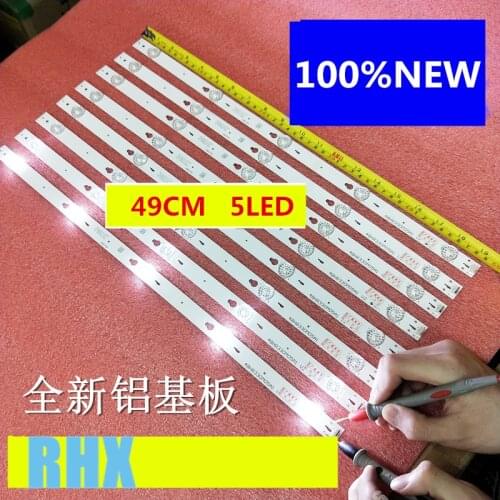 8PCS/SET FOR TCL 50M4881A LCD TV LED Backlight YHE-4C-LB4805-YHEX2 100%new Aluminum Substrate Material