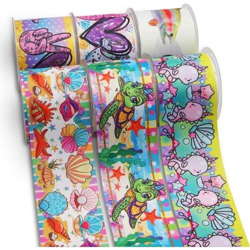 Choshim accessories 10 Yards Per Size Valentines Day Ribbon Printed Grosgrain Ribbon DIY Bow Bag Material 54863