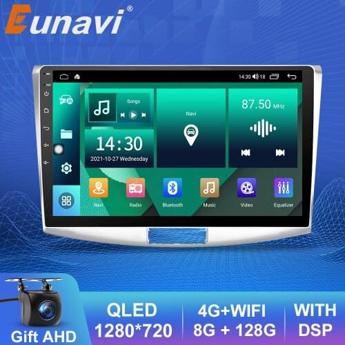 Eunavi 2 Din Car Radio For VW Volkswagen Passat B6 2012-2016 MAGOTAN CC Multimedia Audio Player 10.1 inch GPS no DVD Android 10
