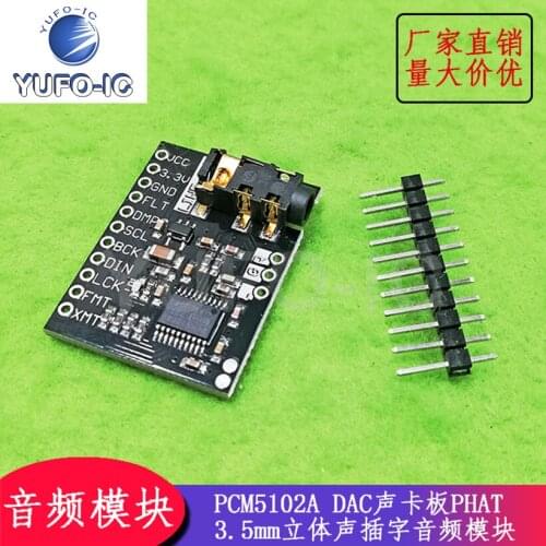 Free Ship 3pcs PCM5102A Module PCM5102A DAC sheng ka ban Phat 3.5mm Stereo Plug Word Audio Module
