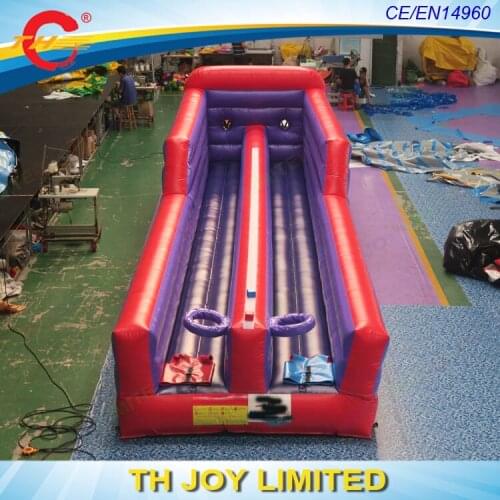Cheap inflatable bungee run and joust game, 2 in 1 inflatable gladiator joust bungee run combo, commercial inflatable sport game