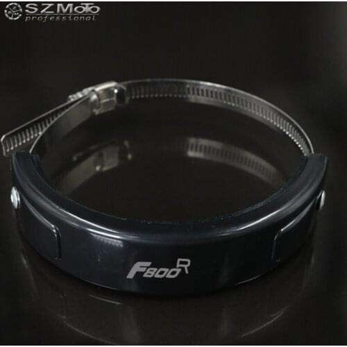 For BMW F800R F800 Silencer/ Round Oval Exhaust Protector Can Cover Aluminum Motorcycle Accessories 100MM-140MM Protect Logo