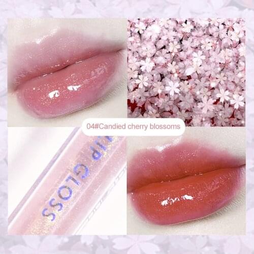 Hengfang Lip Gloss Moisturizing Nutritious Transparent Jelly Lip Glaze Tint Watery Liquid Lipstick Lip Makeup Cosmetic TSLM