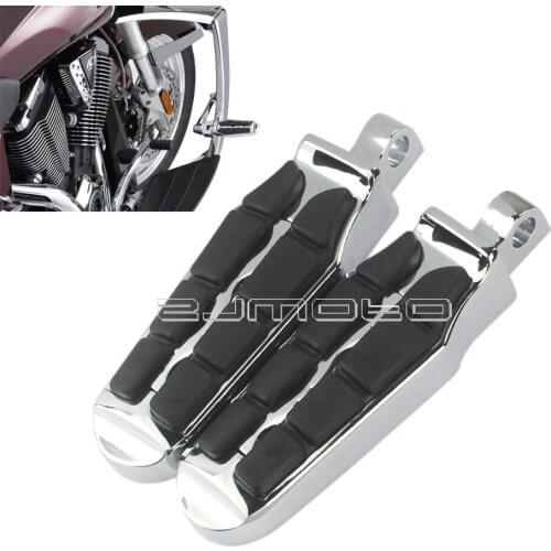 Chrome Motorcycle Victory Cross Country Road Foot Pegs For Harley Sportster Dyna Custom Tombstone Foot Peg Male Mount Footrests