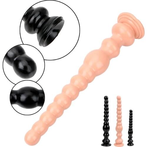 IKOKY Large Dildo Sex Toys For Woman And Men With Suction Cup Butt Plug Masturbation Anus Backyard Beads Prostata Massage