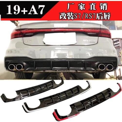 Lively2021 Fit For 19-20 Audi A7 Refitting S7 Four Out Rear Lip Rs7 Double Side Exhaust Pipe