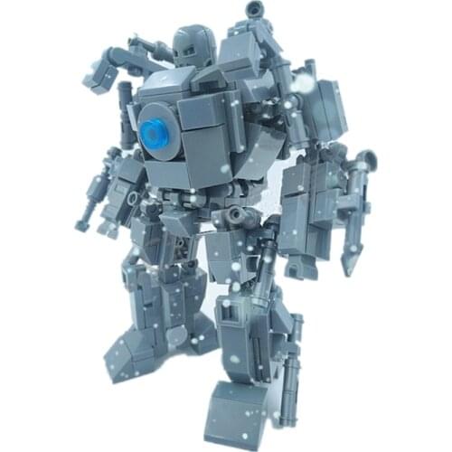 MOC Mecha Warfare Mecha Model Small Particle Building Blocks Version 2.0 for Educational Toy