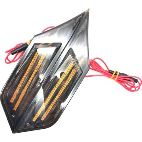 Front Bumper LED Side Marker Lights Turn Signal Smoke Lens For Honda Civic 2016-2020