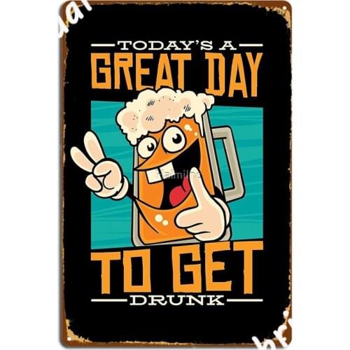 Beer Drinking For An Alcohol Drinker Poster Metal Plaque Wall Mural Mural Wall Decor Create Tin Sign Poster