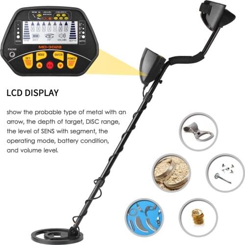 LCD Display Gold Digger Professional Metal Detector Underground Gold Treasure Detector Finder Treasure Hunter Pinpointer