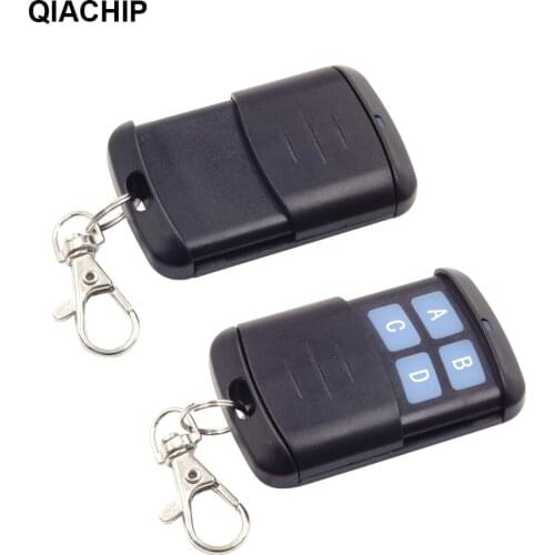 QIACHIP 433MHz 4 CH Button EV1527 Remote Control Switch RF Transmitter Wireless controllor remoto For Smart Home Garage Opener