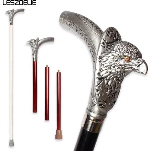 Resin Eagle-Head Wooden Walking Stick Men Ferocious Animal Handle Fashionable Walking Cane Women Party Decorative Stick