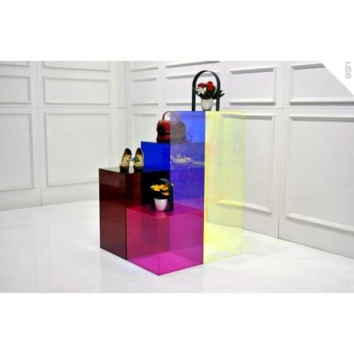 Clothing store display rack creative flow platform womens props acrylic exhibition platform model platform window small squar