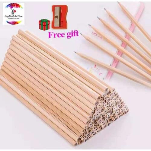 Student Pencil Wholesale Pencil & Mini Pencil Sharpener Set Student Wooden Standard Pencils School Office Stationery Supplies