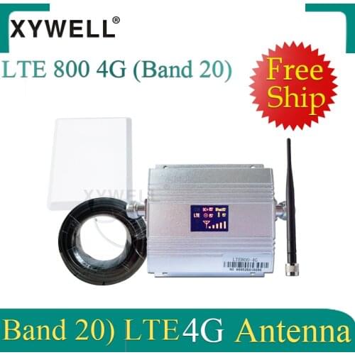 Europe 4G signal Booster Band 20 LTE 800MHz Mobile Signal Booster 4g Cell phone Amplifier 4G cellular signal repeater 4g antenna
