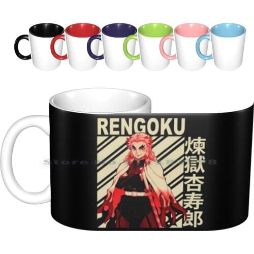 Kyojuro-Vintage Art Ceramic Mugs Coffee Cups Milk Tea Mug Kyojuro Kyojuro Kyojuro Demon Demon Kyojuro Demon Demon Kyojuro
