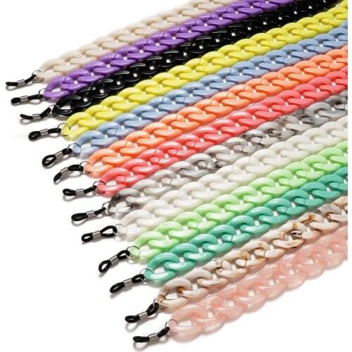 22 Colors Vintage Reading Glasses Rope Anti-slip Acrylic Eyewears Cord Holder Lanyard Hold Straps Eyewear Retainer