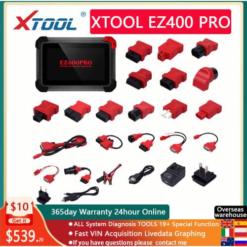 XTOOL EZ400 PRO Auto Key Programmer OBD2 Correction Airbag Rese Car Diagnoctic Tool OBDII Code Reader paper box
