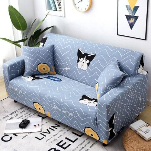 1/2/3/4 Seat Printed Sectional Stretch Sofa Slipcovers Elastic Stretch Sofa Cover For Living Room Couch Cover Armchair Cover
