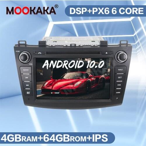 PX6 Android 10.0 Car Radio Multimedia DVD Player For MAZDA 3 2009-2012 GPS Navigation Auto Audio Screen Stereo Head Unit Carplay