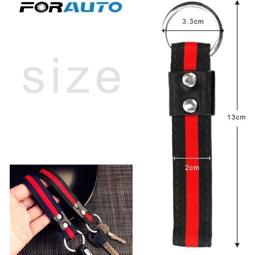 Car-styling Hand-Woven Leather Rope Keychain Creative Gift Car Keyring Auto Accessories Key Chain Metal Key Rings Key Holder