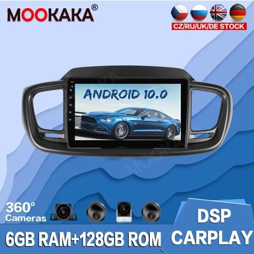 6G+128GB Android 10.0 Car Multimedia Player For Kia Sorento 2012 - 2020 Tape Recorder Auto Radio GPS Navigation Stereo Head Unit