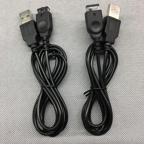 BUKIM 2 Pcs Black 1.2M 3.9ft USB Charging Power Cable Charger For Nintendo For Game Advance GBA SP