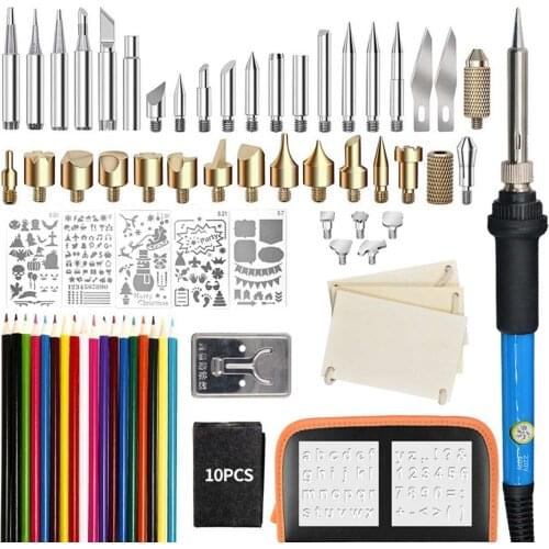 220V 60W LCD Electric Soldering iron Adjustable Temperature Solder iron With quality soldering Iron Tips and kits