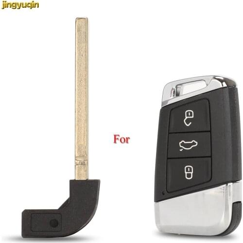 Jingyuqin Remote Car Key Fob Shell For Volkswagen VW Passat B8 New Magotan B5 Skoda A7 Variant Insert Smart Auto Fob Uncut Blade