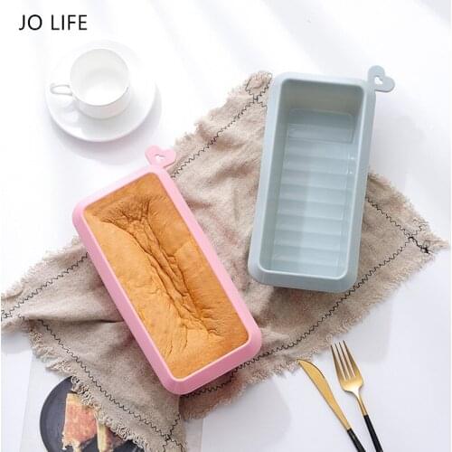 JO LIFE Silicone Mould Bread Rectangular Toast Mold Baking Tray Kitchen Tools Bakeware
