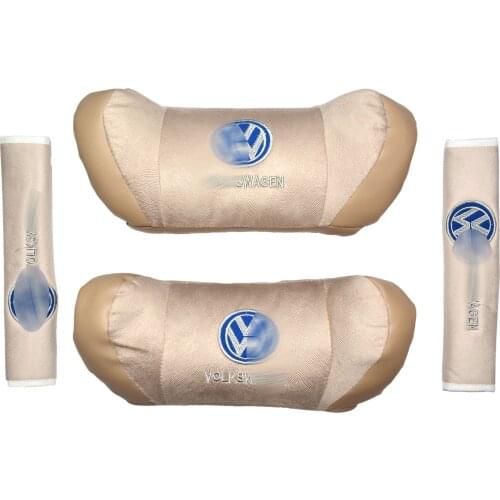 Wolksvagen Beige-Black-Red-Grey Neck Pillow Set - Special Series