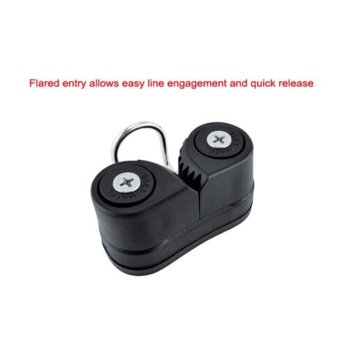 Composite 2 Row Matic Ball Bearing Cam Cleat with leading Ring Pilates Equipment Boat Fast Entry Rope Wire Fairlead Sailing