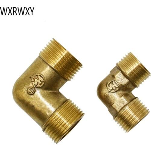 Brass 1/2 3/4 elbow connector DN15 DN20 90 degrees connector elbow knee repair adapter 1pcs