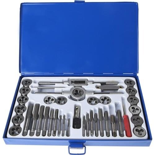 ANENG 40 Pcs Metric Tap Die Set Hand Threading Tool Tungsten Carbide Screw Thread Bit