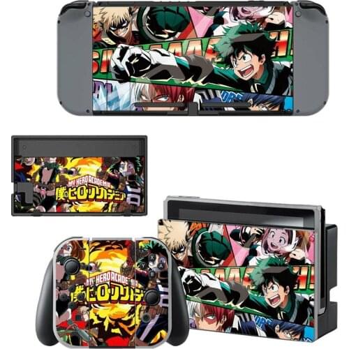 Nintendoswitch Skin My Hero Academia Nintend Switch Stickers Decal for Nintendo Switch Console Joy-con Controller Dock Skins