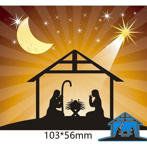 103*56mm REST IN THE PAVILION Metal Cutting Dies and Stamps Stencil for DIY Scrapbooking Photo Album Embossing Paper Card