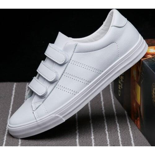 QWEDF Men British Soft-soled Fashion Board Shoes male all-match spring autumn sneaker Trendy ventilation Loafers Black D7-32