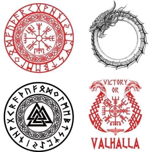 Applique on clothes viking stripes heat-sensitive patches application of one transfer fusible clothing custom patch tops